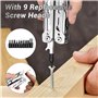 Farerkass Pince Multifonction en Acier Inoxydable, Couteau Multifonction Scie Ouvre-Bouteille Tournevis, Multitool pour Camping 