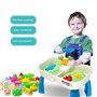 TBEONE Table d'activités de l'eau de Sable d'enfants avec 9 Jouets de Plage pour la Table d'activités d'enfants