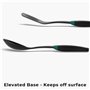 Linoroso Ustensiles de Cuisine 6 Pièces Nylon Anti-adhérent Accessoire Cuisine Set Comprend une Spatule Louche Cuillère à Pâtes 