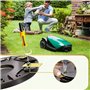 EOPUOZS 30pcs Lames Robot Tondeuse pour Worx Landroid, Lames de Rechange de Haute Qualité pour Tondeuses à Gazon avec Vis Corres