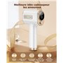 Epilateur Lumiere Pulsee, IPL Epilateur Laser Lampe torche 0,8 s, Epilateur Electrique Femme avec 9 Niveaux d'Intelligence, 999 