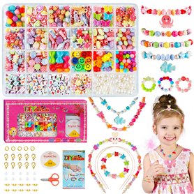WEVOL 700+pcs Perles pour Bracelet