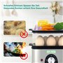 Augosma Cuiseur vapeur électrique à 2 étages pour la cuisson, cuiseur vapeur multi-légumes avec paniers empilables sans BPA, cui