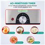 Augosma Cuiseur vapeur électrique à 2 étages pour la cuisson, cuiseur vapeur multi-légumes avec paniers empilables sans BPA, cui