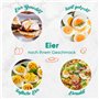 Augosma Cuiseur vapeur électrique à 2 étages pour la cuisson, cuiseur vapeur multi-légumes avec paniers empilables sans BPA, cui