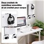 Support Mural pour PS5/PS5 Slim/PS5 Pro - Support Console PS5/PS5 Slim/PS5 Pro avec Support Manette et Casque - Accessoire PS5 e