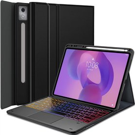 Nanhent Rétroéclairé Clavier Coque pour Lenovo Idea Tab Pro 12.7 Pouces 2025 TB-373FU TB-375FC