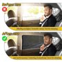 Lot de 2 Pare soleil voiture,Chaussette voiture soleil,Pare soleil voiture bébé,Protection soleil voiture pour la plupart de voi