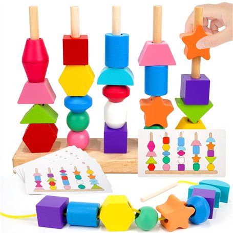 Tosekry 2 en 1 Jeux Montessori