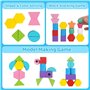 Tosekry 2 en 1 Jeux Montessori, Jouet d'activité et de Développement Bois Puzzle pour Enfant 2 3 4 Ans