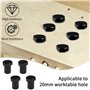 mizikuu 2 Pinces Pinces d'Établi, Outil Auxiliaire pour Table de Travail du Bois Étau de Positionnement avec 4 X Butées d'Établi