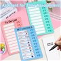 Riisoyu 4 Pièces Tableau Memo Checklist, Listes De Contrôle Mémo avec 10 feuilles vides amovibles Portable Tableau de Routine po