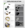 MIDINGCHAI Robinet Cuisine Rabattable, 1080° Flexible Rotation Mitigeur Cuisine,Robinet Evier Sous Fenêtre en Acier Inoxydable, 