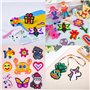 Lot de 6 plaques de perles à repasser, en forme de cœur de 2,6 mm, perles de bricolage, perles pour bricolage, plaques à emboîte