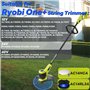 24 Bobines de Remplacement pour Ryobi One+, AC14RL3A Bobine de Désherbage et AC14HCA Capuchon de Bobine Compatible Avec Ryobi 18