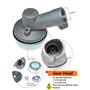 ICOOYO Tête d'engrenage pour débroussailleuse Stihl FS55 FS56 FS70 4144 640 0100 4144 640 0102