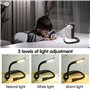 Lampe de Lecture de Cou Rechargeable Liseuse lampe de cou pour Lire au Lit 3 Couleurs Protection des Yeux, Luminosité Réglables 