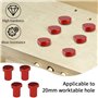 mizikuu 2 Pinces Pinces d'Établi, Outil Auxiliaire pour Table de Travail du Bois Étau de Positionnement avec 4 X Butées d'Établi
