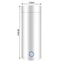 3 en 1 Mini Bouilloire 400ml Bouilloire Portable de Voyage Acier Inoxydable 300W 5 Minu
