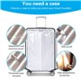 DAGORD Housse de Protection Grande Valise 28 Pouces Protection Valise Transparente Protege Valise de Voyage Housse de Valise en 