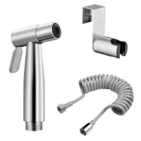 Kit Douchette Pulvérisateur de Bidet à Main Avec un Réservoir D'eau et un Crochet le Pulvérisateur de WC Convient aux toilettes