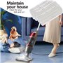 4PCS Power Pad Compatible avec Nettoyeur Vapeur Vileda Steam XXL Remplacements de Tampons en Microfibre(45 * 39.5 * 18cm)