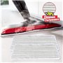 4PCS Power Pad Compatible avec Nettoyeur Vapeur Vileda Steam XXL Remplacements de Tampons en Microfibre(45 * 39.5 * 18cm)