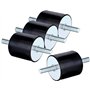 Supports en caoutchouc M8x23 Isolateur anti-vibration Isolation Amortisseur Support d'absorption avec boulon fileté Silent Block