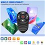 Anneau de Doigt Telecommande Powerpoint Rechargeable Pointeur Presentation, USB/Type-C 2 en 1 PPT Zapette Powerpoint Wireless Pr