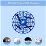 Kizplays Mini Drone UFO, Drone Volant Télécommandé, Lumières LED, Induction Infrarouge, Jouet Volant Télécommandé et Rechargeabl