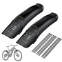 Reixuier Lot de 2 garde-boues anti-éclaboussures pour VTT Mudguard avec 12 serre-câbles