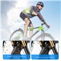 Reixuier Lot de 2 garde-boues anti-éclaboussures pour VTT Mudguard avec 12 serre-câbles, protection anti-éclaboussures, garde-bo