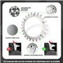 Crampons en Acier Inoxydable pour Tondeuse Robot Worx Landroid S et M-Taille de la Roue 205mm-12x vis en Acier Inoxydable-amélio