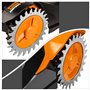 Crampons en Acier Inoxydable pour Tondeuse Robot Worx Landroid S et M-Taille de la Roue 205mm-12x vis en Acier Inoxydable-amélio