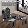 Repose Pied Velo Arriere Enfant, 2 Pièces Pédales Arrière de Vélo,Cale Pieds Velo,Universel Alliage d'Aluminium Pliant Antidérap