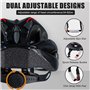 Casque de vélo avec visière - Casque de vélo léger avec lunettes magnétiques - Unisexe - Taille réglable - Casque de VTT pour ho