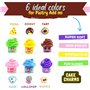 ToysButty Kit Slime Enfant Deja Fait Moelleux Fluffy pour Fille Garçon Pack 6 Butter Slime en Pot Thème Charmes Glace et Gateau,