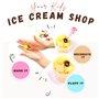 ToysButty Kit Slime Enfant Deja Fait Moelleux Fluffy pour Fille Garçon Pack 6 Butter Slime en Pot Thème Charmes Glace et Gateau,