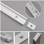 Ericrise 6 Pièces Écrou à Rainure en T M6, T-Track Slider Écrous à Glissière Coulissant M6 T-Piste en Alliage D'Aluminium Fixati
