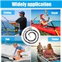 Kayak Lot de 2 laisses de pagaie de 1,5 m pour canoë - Corde de sécurité avec mousqueton - Accessoires de pagaie de kayak