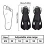 Udbrud Palmes de plongée, Palmes Courtes réglables Taille 32-36 Antidérapant Palmes Natation Palmes Courtes pour Adultes Femmes 