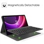 Nanhent Clavier Coque pour Lenovo Tab P11 2nd Gen 11.5 Pouces 2022 (TB350FU/TB350XU), AZERTY Français Amovible Bluetooth sans Fi