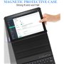 Nanhent Clavier Coque avec Protection écran pour Samsung Galaxy Tab A9 8.7 Pouces 2023 Tablette (SM-X110/X115/X117), AZERTY Fran
