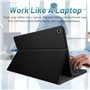 Nanhent Clavier Coque avec Protection écran pour Samsung Galaxy Tab A9 8.7 Pouces 2023 Tablette (SM-X110/X115/X117), AZERTY Fran