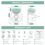 Tire Lait Électrique: Tire-lait Électrique Mains Libres - Tire Lait Electrique Portable avec 3 Modes - 9 Niveaux d'aspiration et
