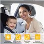 2 Pare Soleil Voiture Bébé, Ventilé Pare Soleil Chaussette, Chaussette Voiture par Soleil Arrière pour Bébé et Parents,Universel