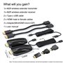 Transmetteur et récepteur HDMI sans fil - Entrée 4K prise en charge - Portée de 150 m - Plug and Play - Kit d'extension HDMI 2,4