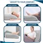 PleasurePeak Coussin de surélévation veineuse, Coussin Gonflable de surélévation des Jambes, Coussin cale Confortable pour Le So
