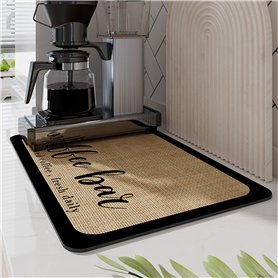 katmerio Tapis d'égouttement pour machine à café - 60 x 40 cm - Séchage rapide - Tapis de séchage absorbant pour machine à café