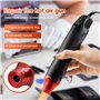 mizikuu Mini Pistolet à Air Chaud, 200℃ Décapeur Thermique avec 328 Gaine Thermorétractable Heat Tool Mini Pistolet à air pour G